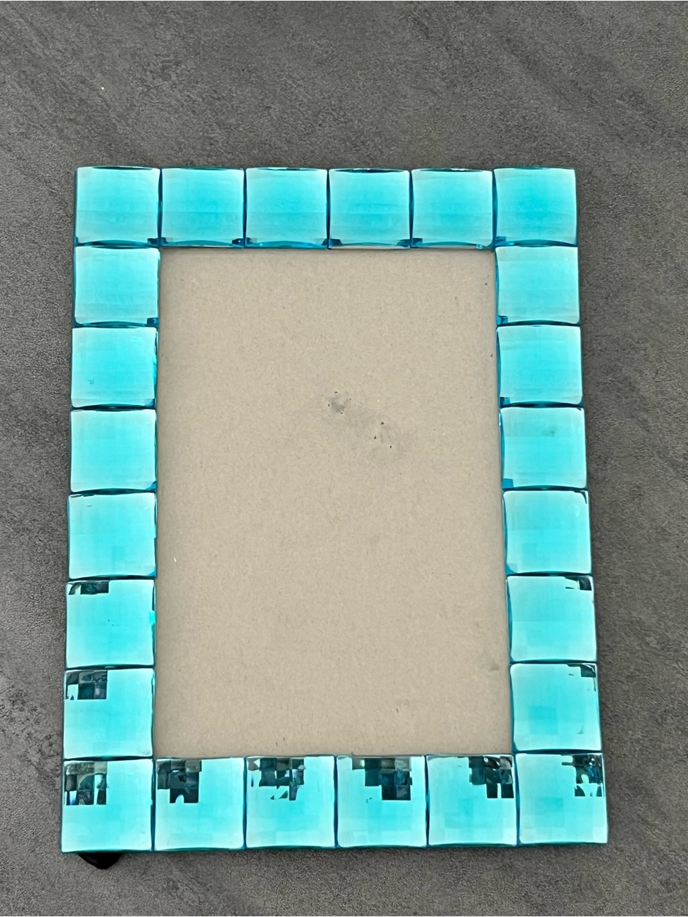 Isaac Jacobs Decorative Sparkling Blue Jewel Bauble 4x6‎ Picture Frame Y2K Vibes